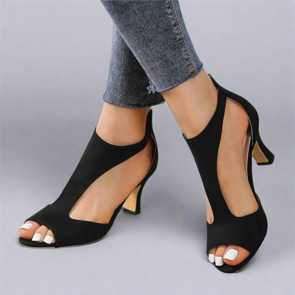 Grazia - Elegantes zapatos de tacón con tira en T