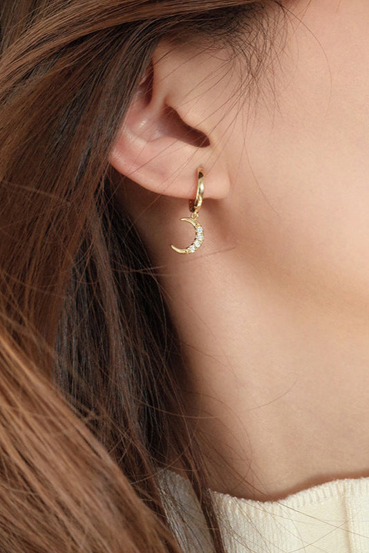 Luna - Pendientes desiguales de luna y estrella
