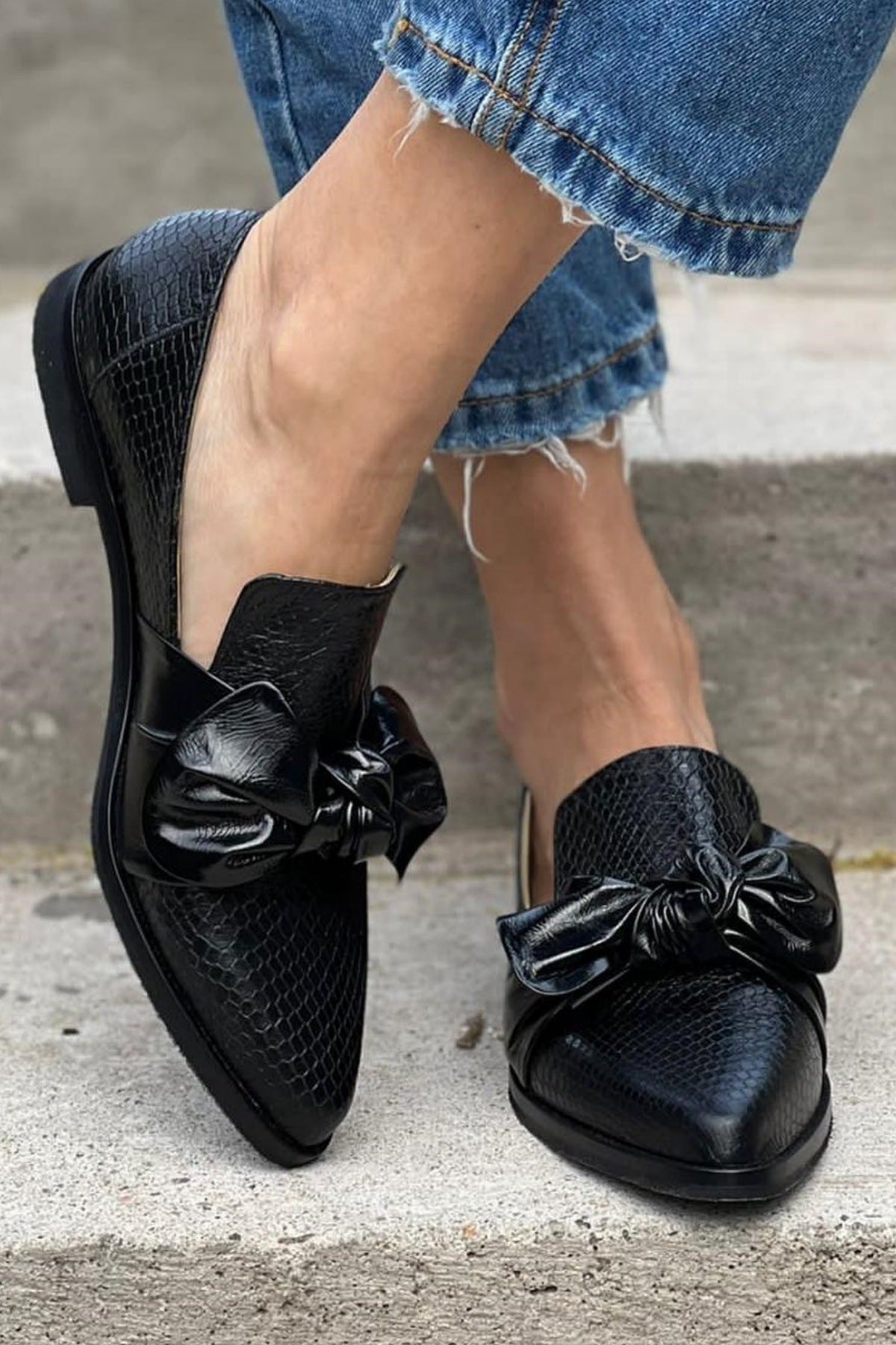 Vanesa - Mocasines rebelde con lazo