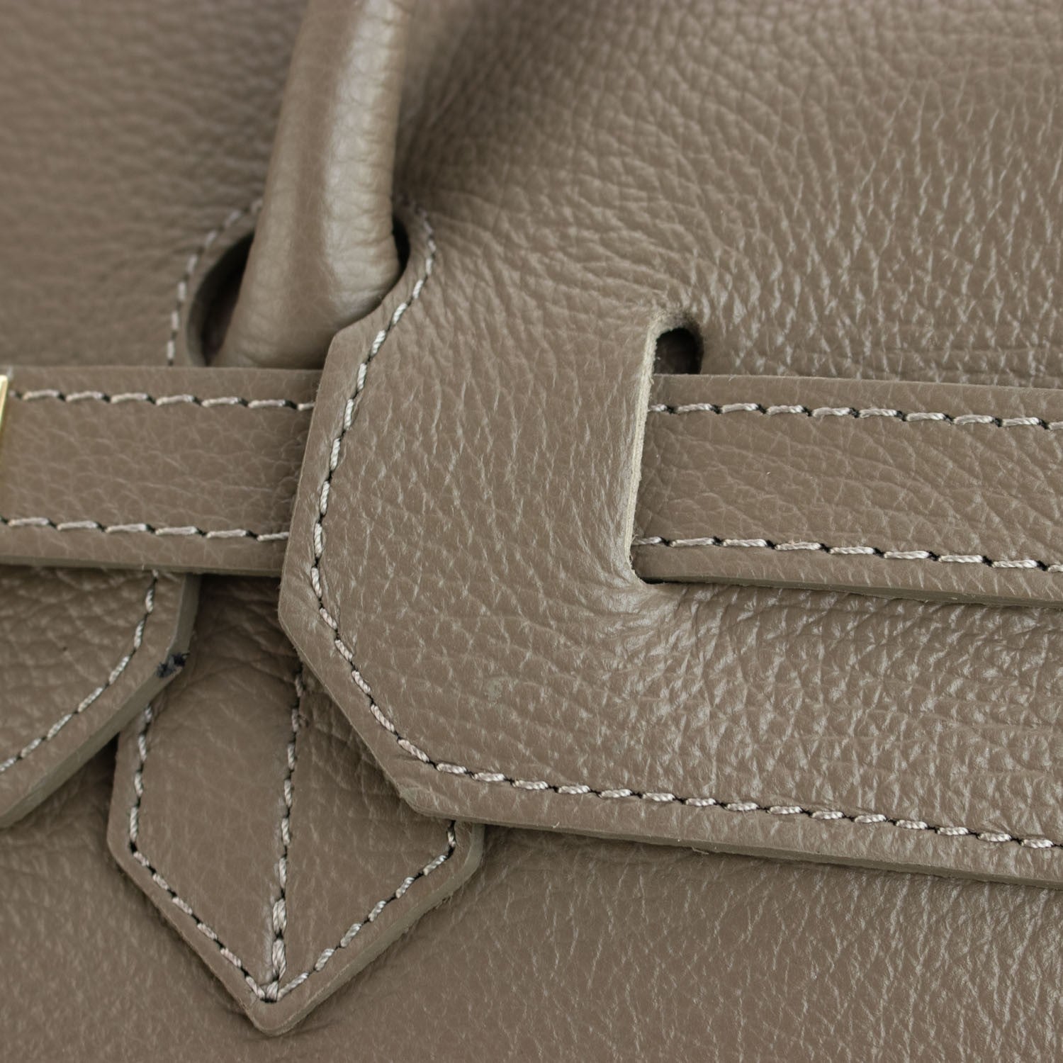 Estrella - Bolso de piel elegancia clásica | Topo