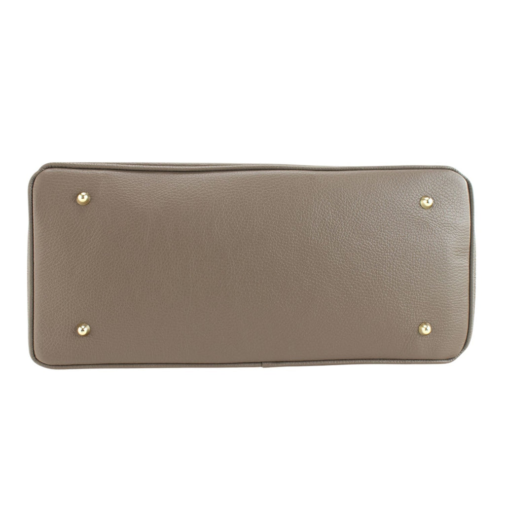 Estrella - Bolso de piel elegancia clásica | Topo
