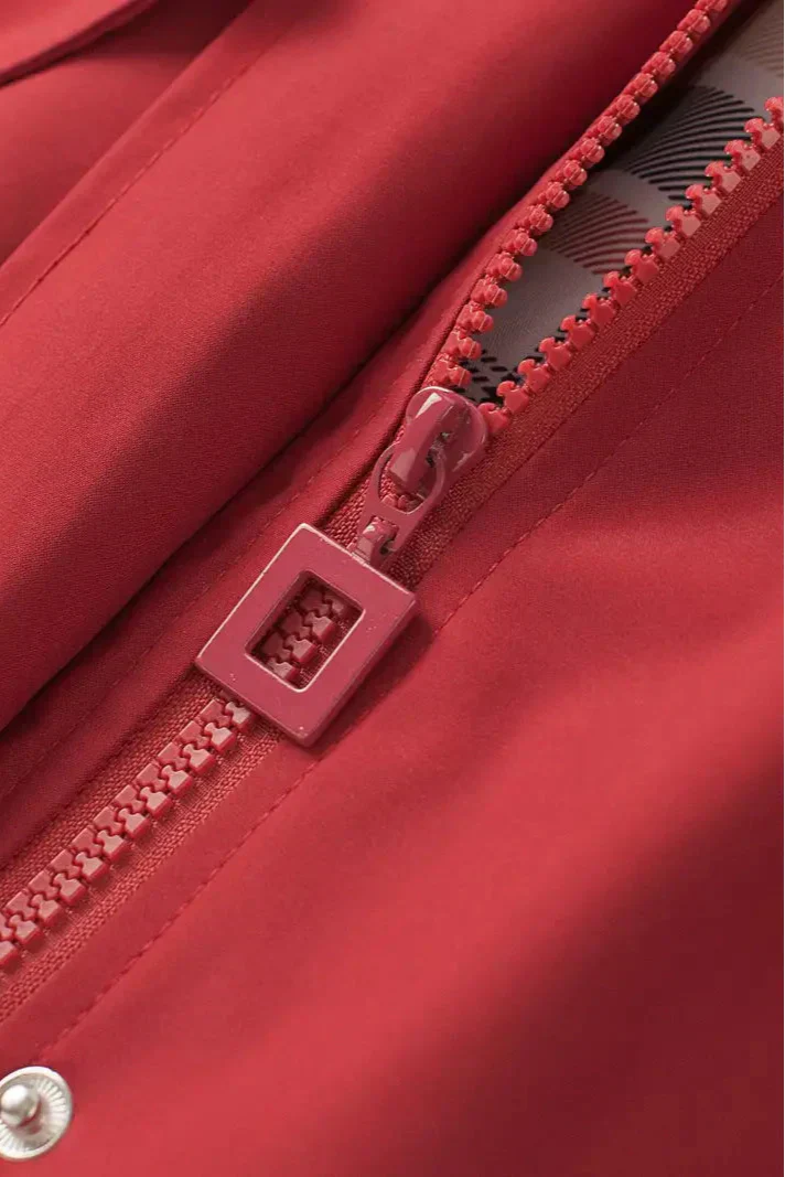 Doemi - Chubasquero impermeable con forro de tartán
