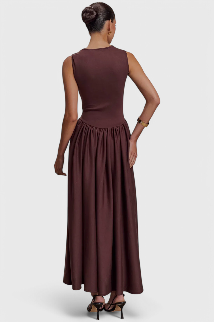 Verona - Vestido midi drapeado