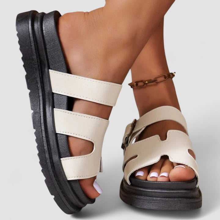 Carla - Sandalias de plataforma estilo urbano