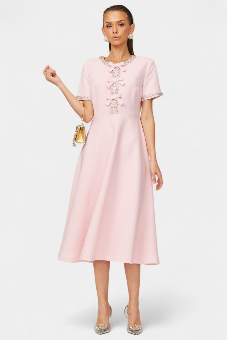 Linda - Vestido midi elegancia de lujo