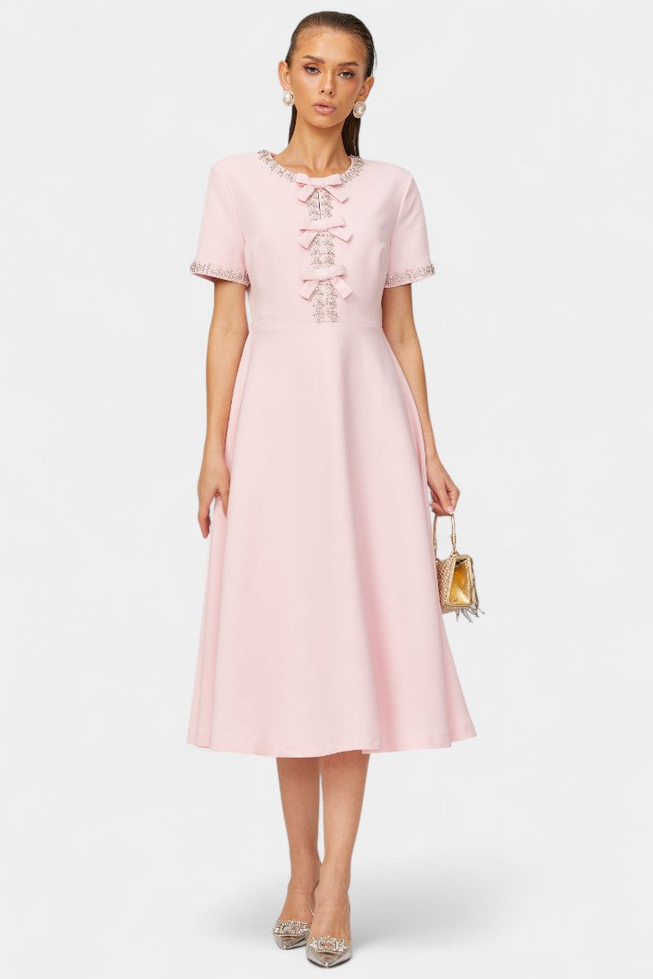 Linda - Vestido midi elegancia de lujo