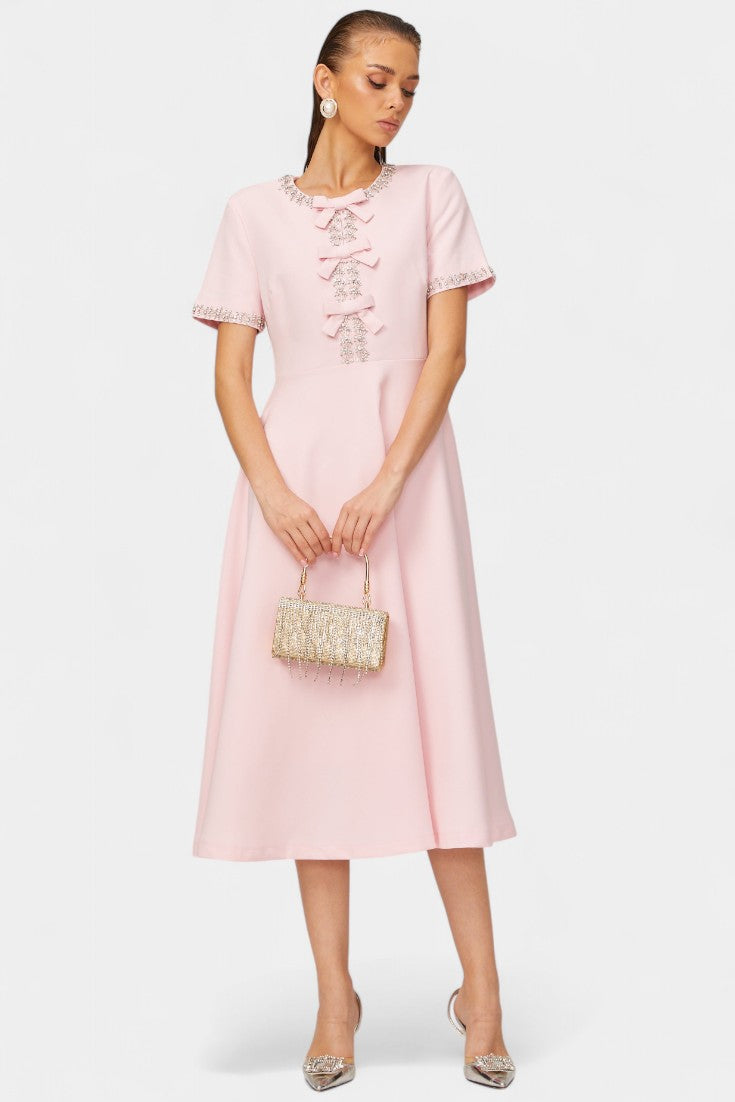 Linda - Vestido midi elegancia de lujo