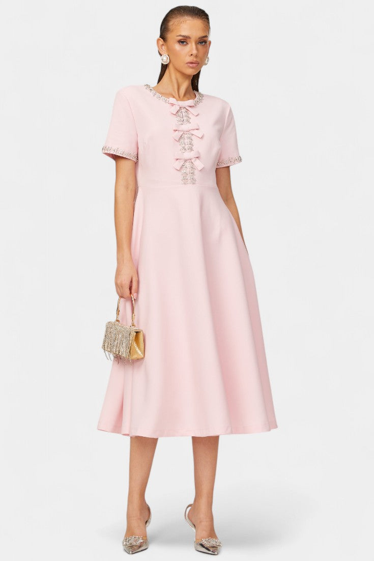 Linda - Vestido midi elegancia de lujo