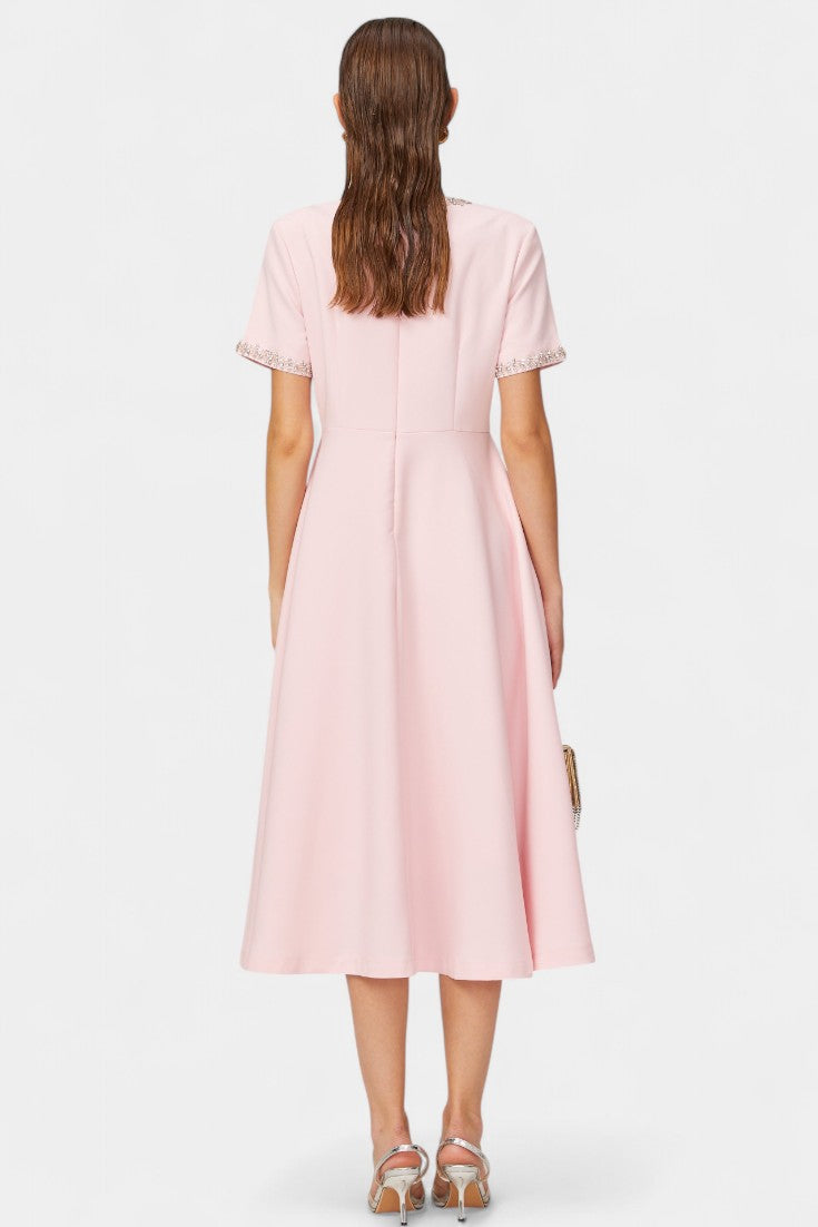 Linda - Vestido midi elegancia de lujo