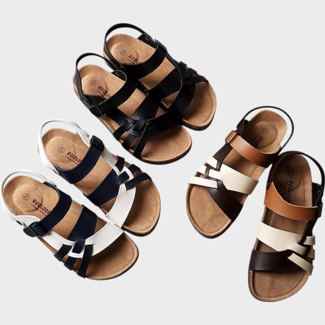 Cecília - Sandalias cómodas de tiras cruzadas