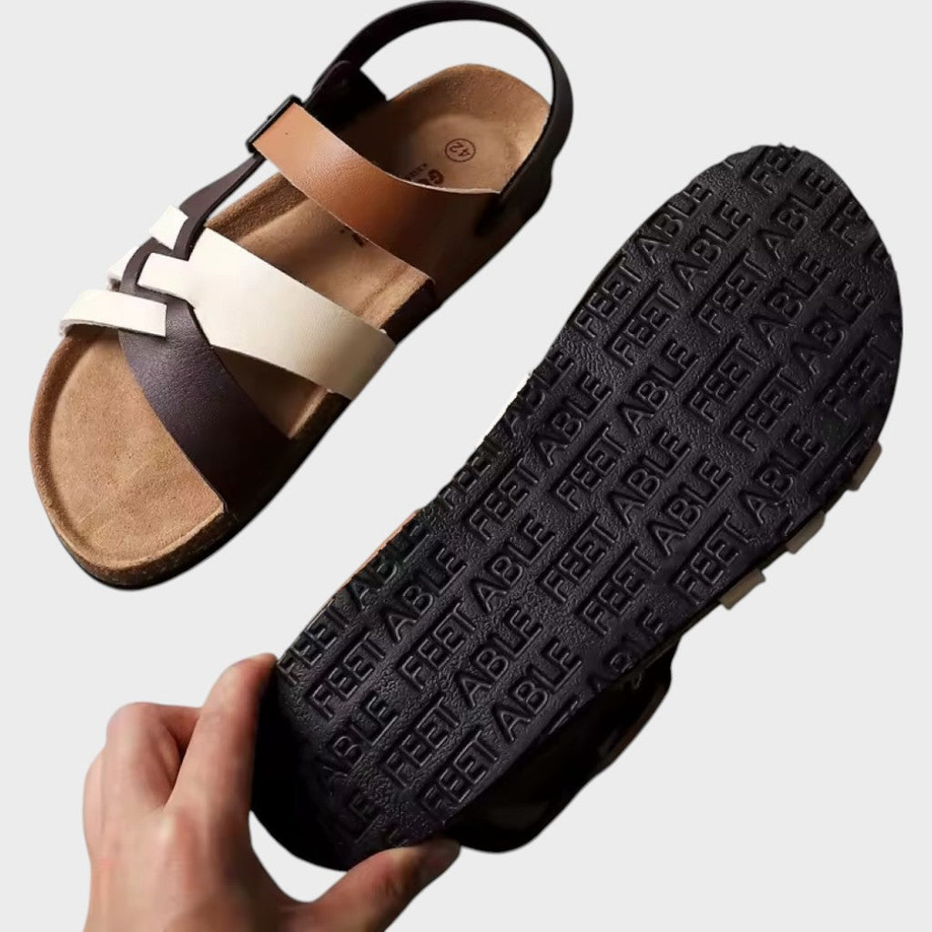 Cecília - Sandalias cómodas de tiras cruzadas
