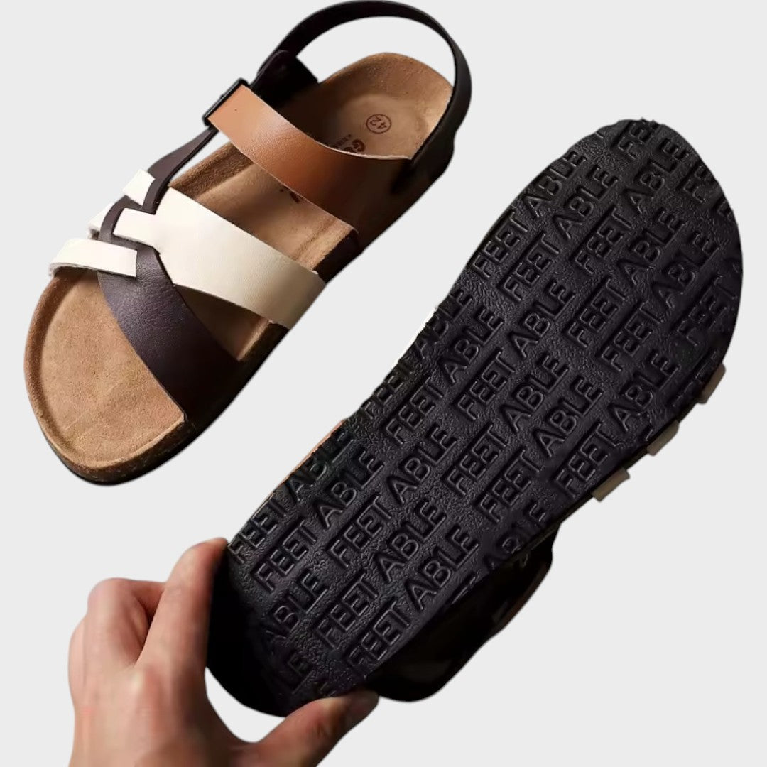 Cecília - Sandalias cómodas de tiras cruzadas