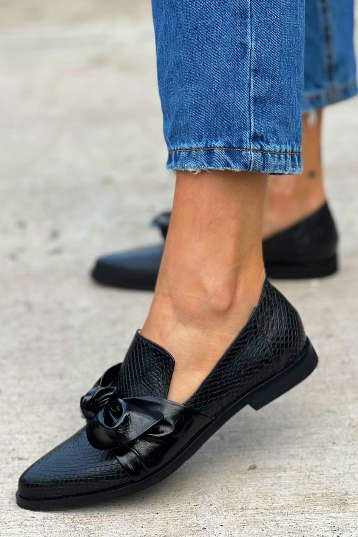 Vanesa - Mocasines rebelde con lazo