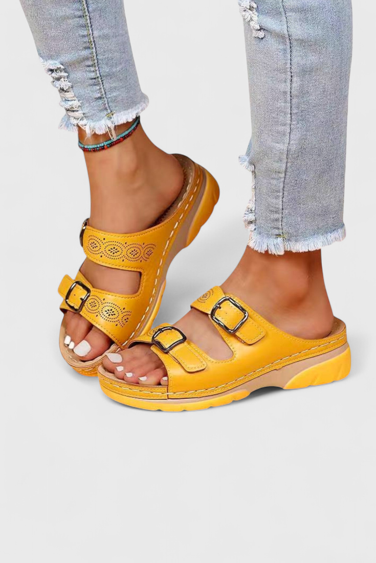 Tamsin - Sandalias ortopédicas con hebilla