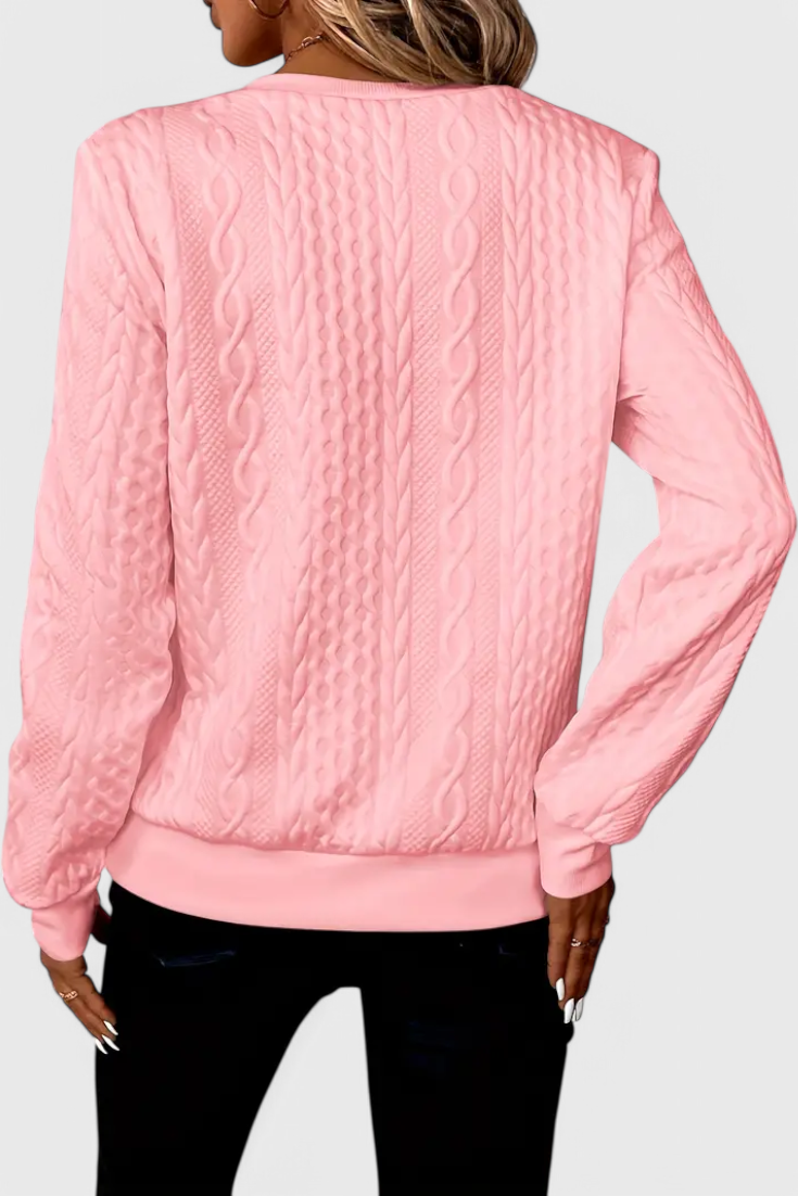Zoey - Jersey de punto con media cremallera