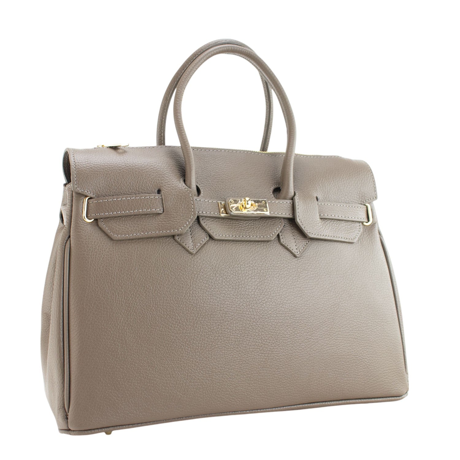 Estrella - Bolso de piel elegancia clásica | Topo