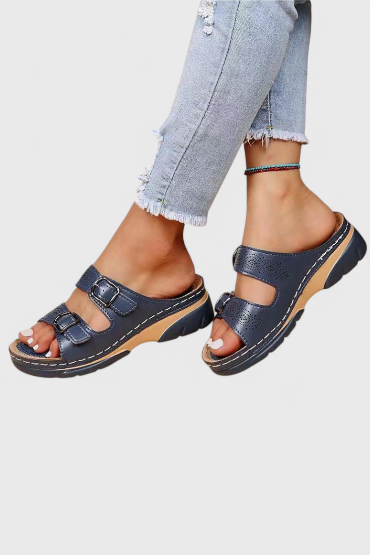 Tamsin - Sandalias ortopédicas con hebilla
