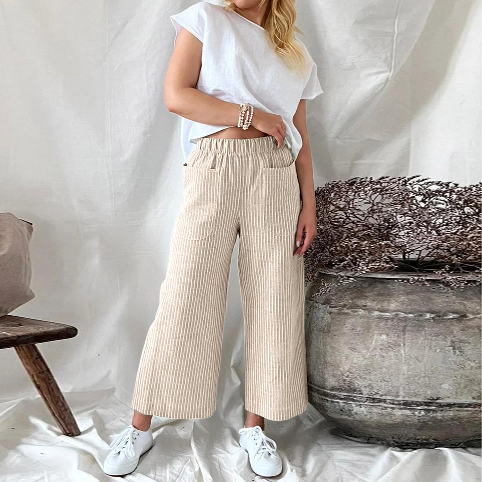 Noor - Pantalón ancho estilo veraniego