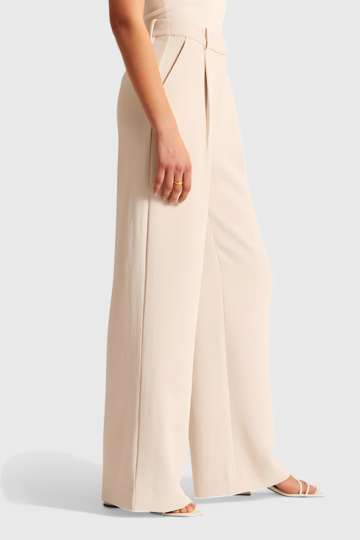 Soraya - Pantalón ancho elegancia sastre