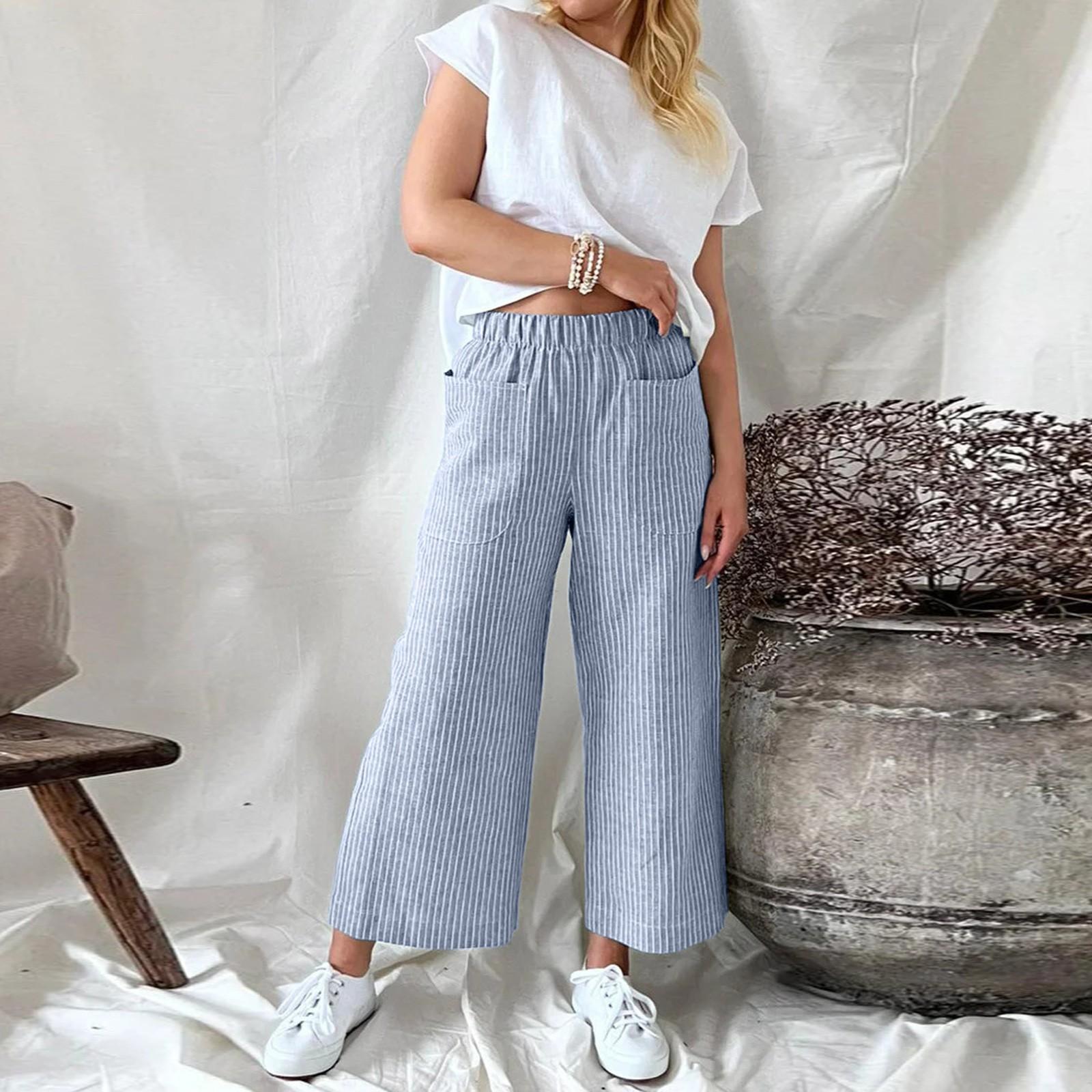 Noor - Pantalón ancho estilo veraniego