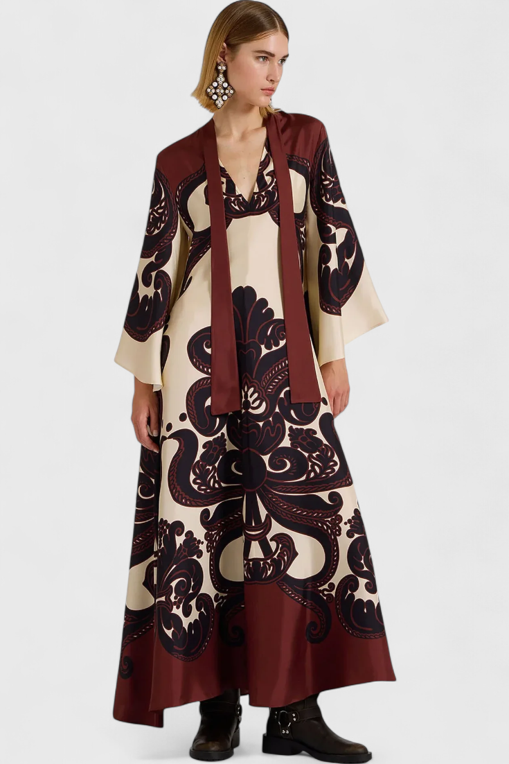 Maritza - Vestido maxi estampado