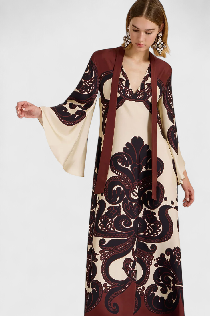 Maritza - Vestido maxi estampado