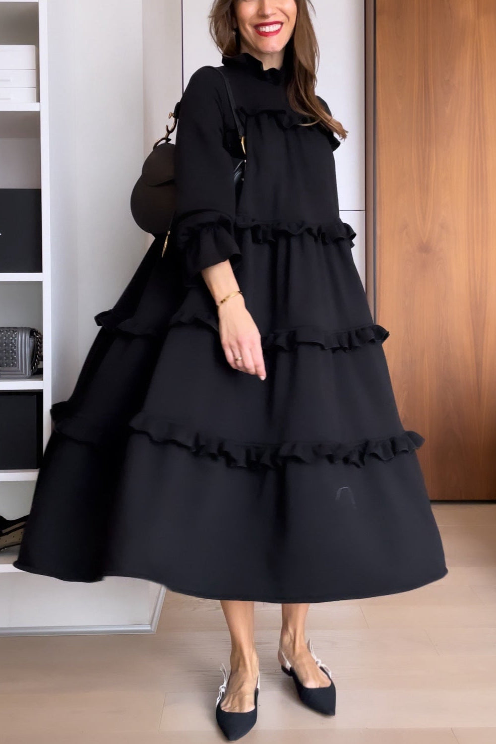 Jada - Vestido maxi romance de volantes
