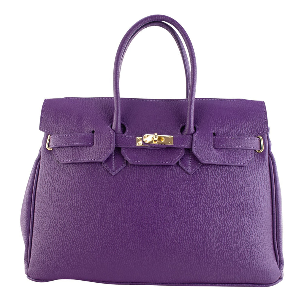 Estrella - Bolso de piel elegancia clásica | Lila