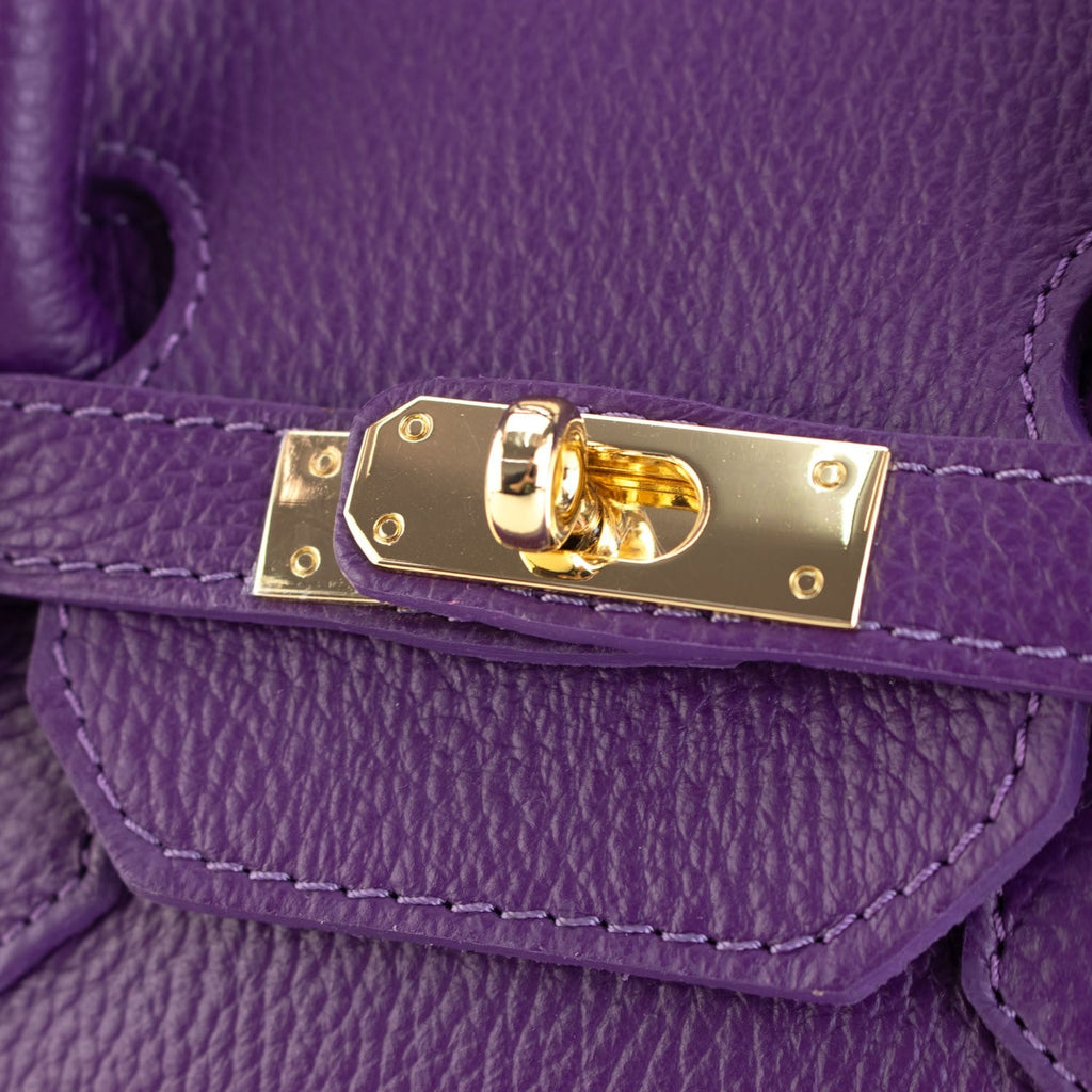 Estrella - Bolso de piel elegancia clásica | Lila