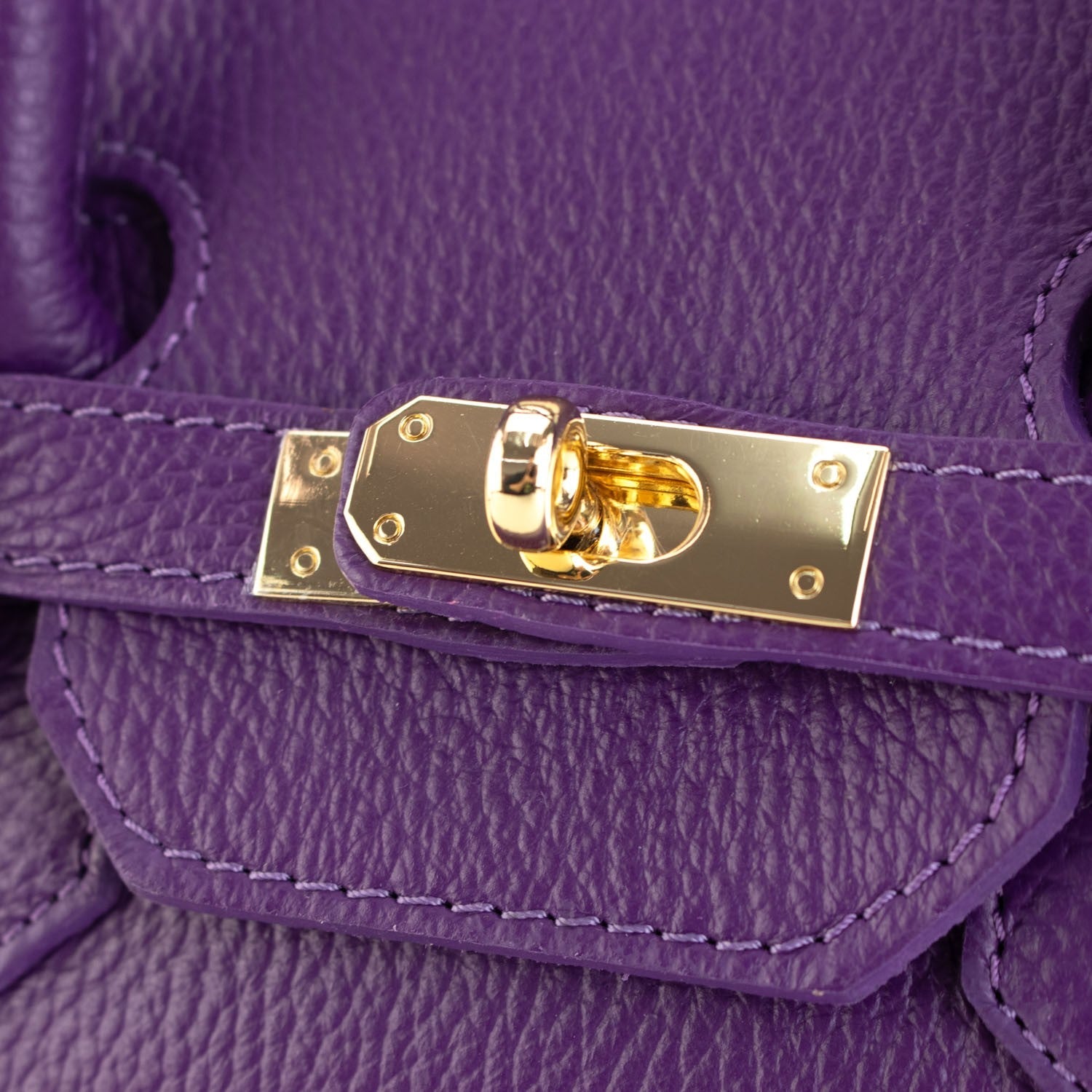 Estrella - Bolso de piel elegancia clásica | Lila