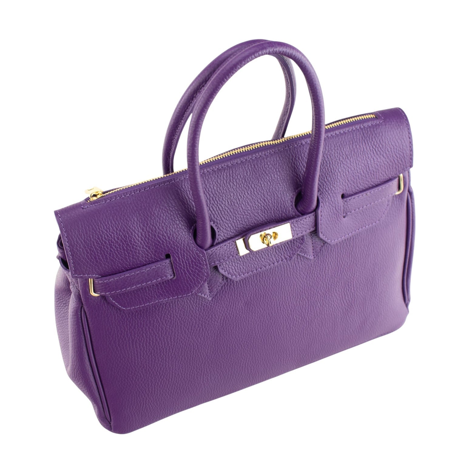Estrella - Bolso de piel elegancia clásica | Lila
