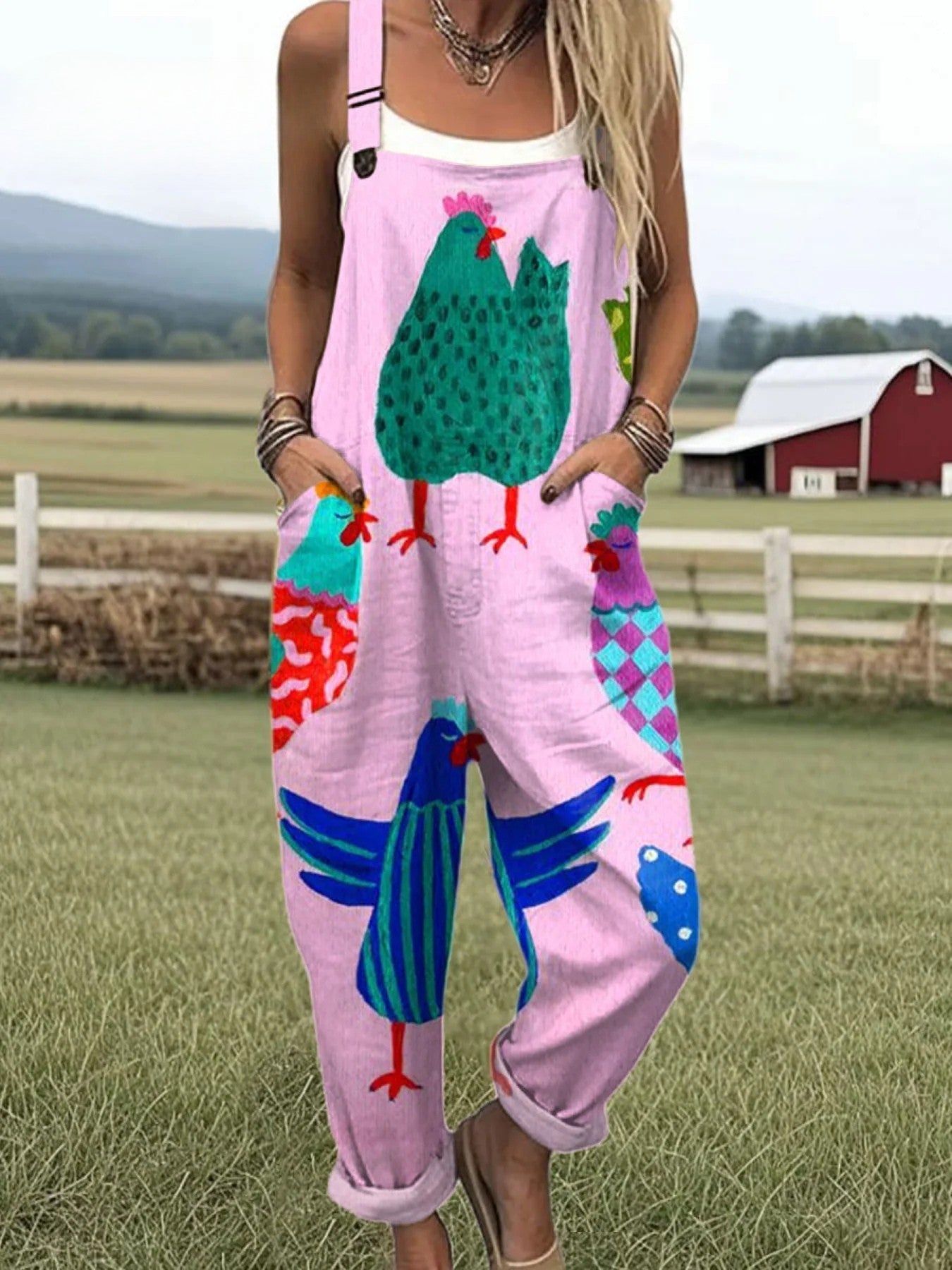 Valeria - Jumpsuit estilo campestre