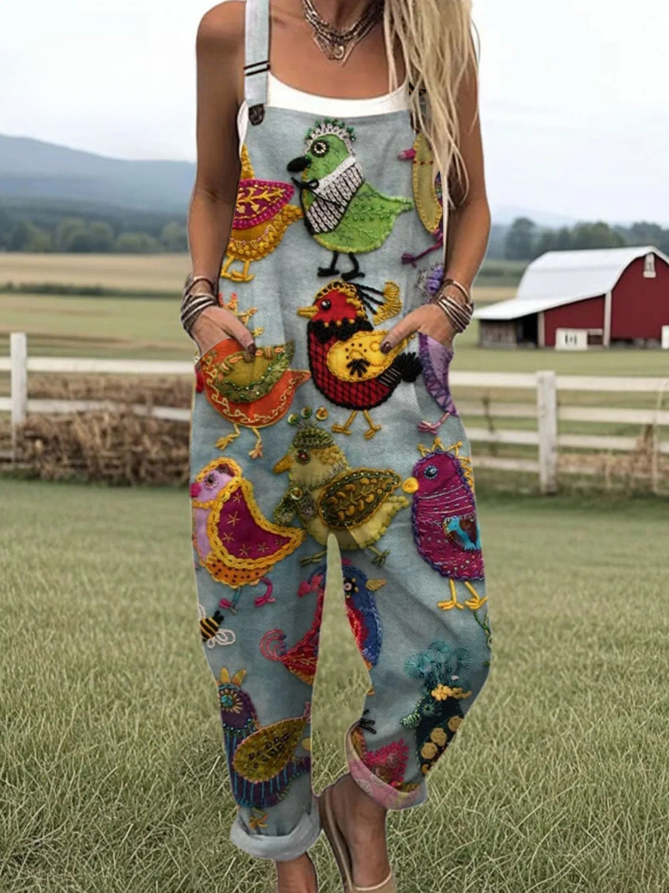 Luisa - Jumpsuit pájaros bohemios