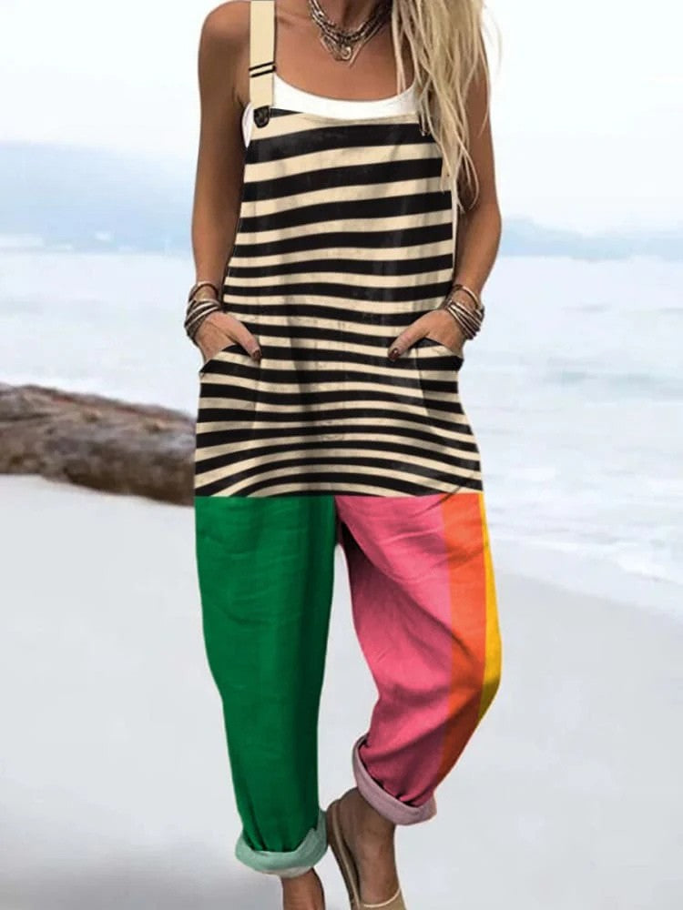 Alba - Jumpsuit bloques de color