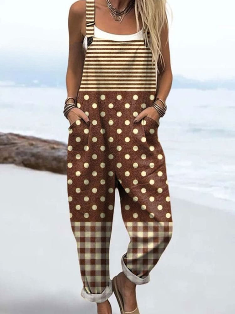 Manuela - Jumpsuit parches de otoño