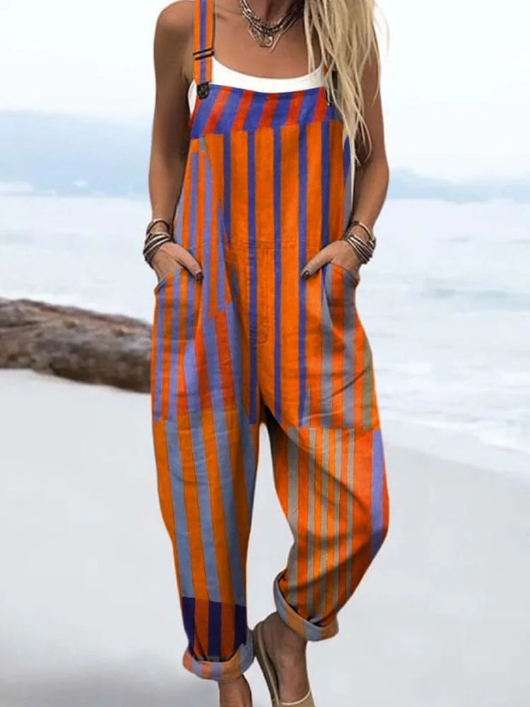 Marisol - Jumpsuit rayas de sol