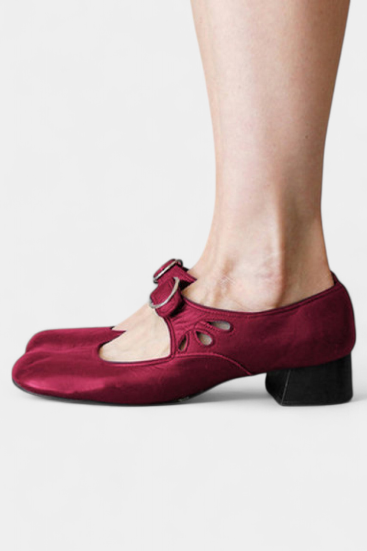 Rahel - Zapatos de tacón Mary Jane con hebilla