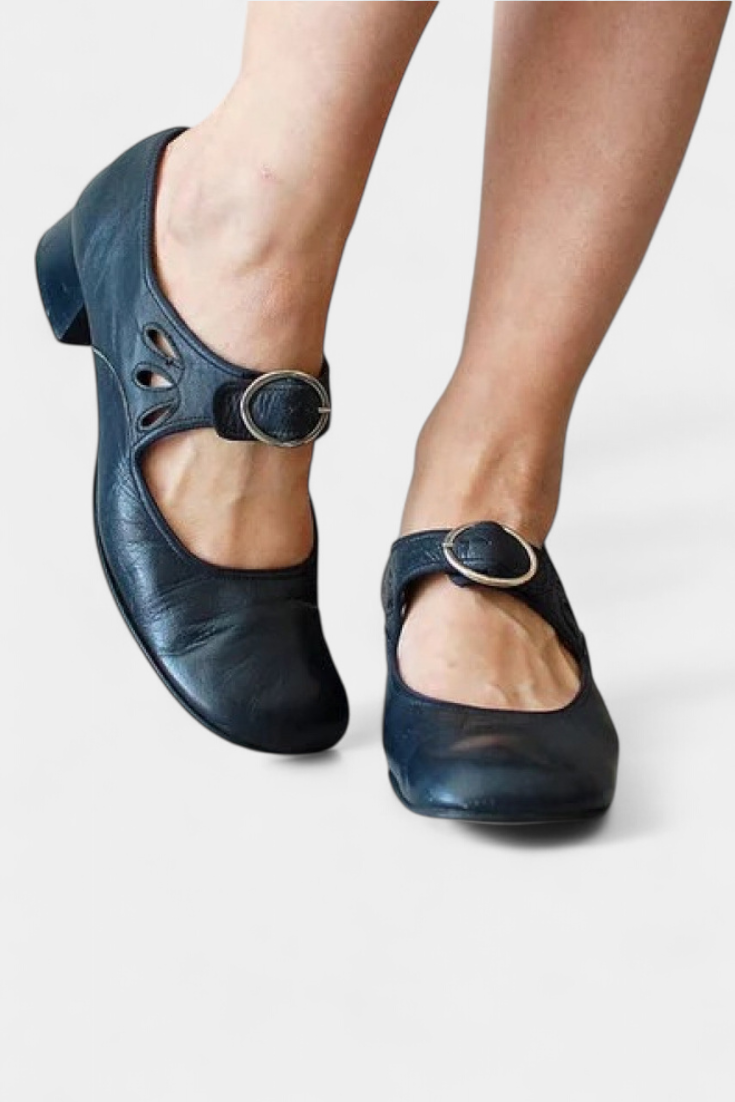 Rahel - Zapatos de tacón Mary Jane con hebilla