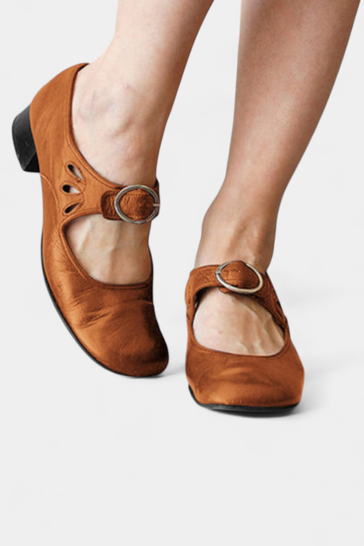 Rahel - Zapatos de tacón Mary Jane con hebilla