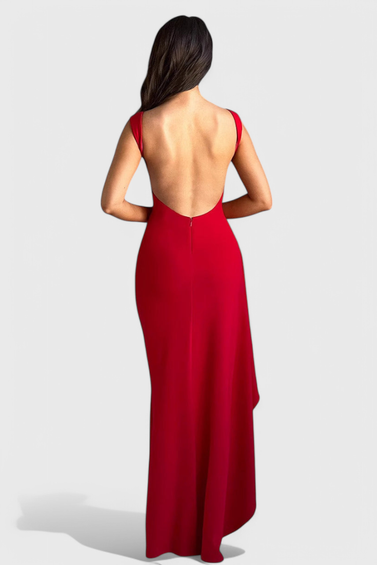 Marion - Vestido maxi con abertura alta