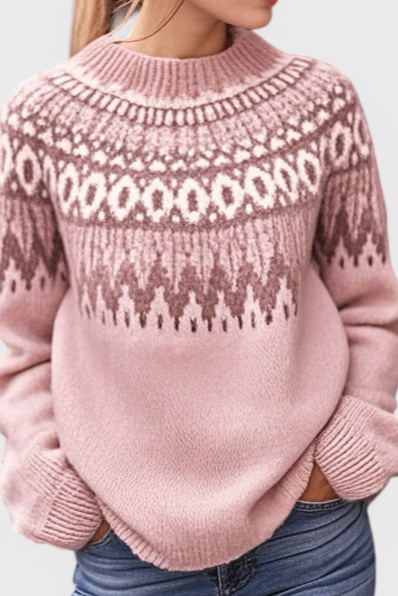 Lucia - Jersey de punto con estampado jacquard