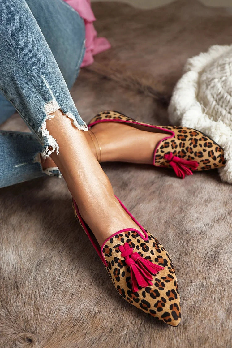 Pilar - Mocasines leopardo atrevido