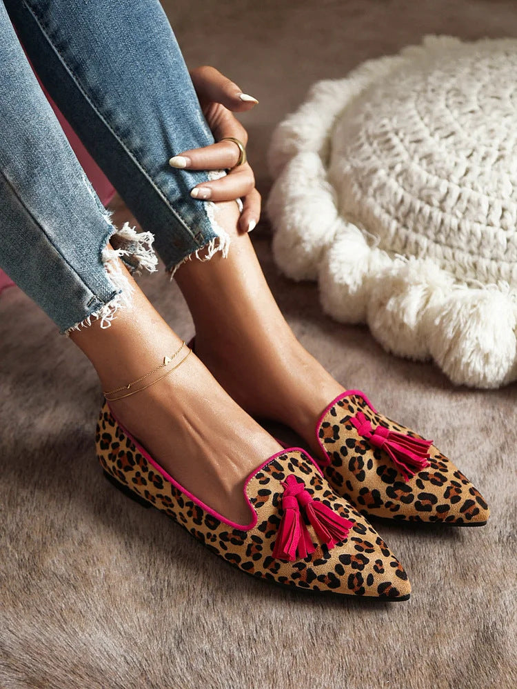 Pilar - Mocasines leopardo atrevido