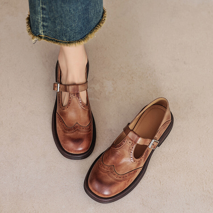 Carina - Zapatos brogue estilo vintage