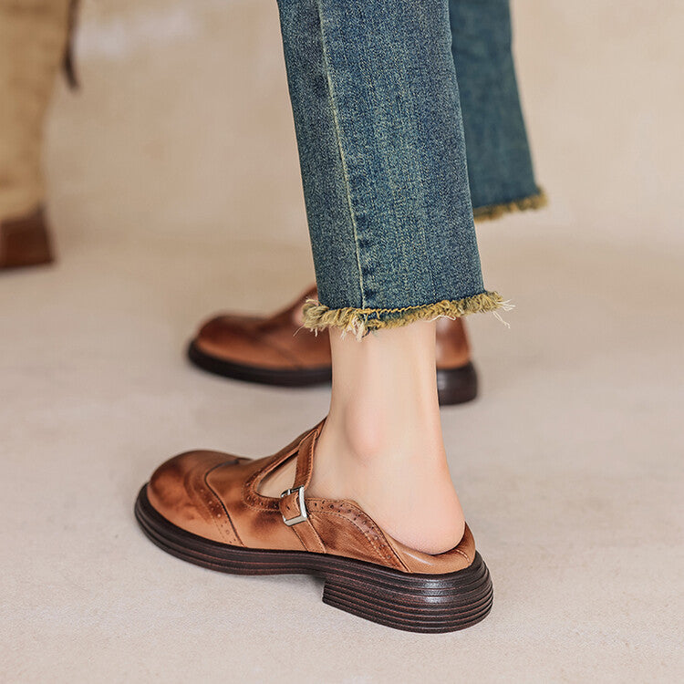 Carina - Zapatos brogue estilo vintage