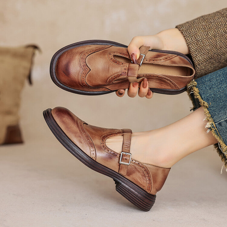 Carina - Zapatos brogue estilo vintage