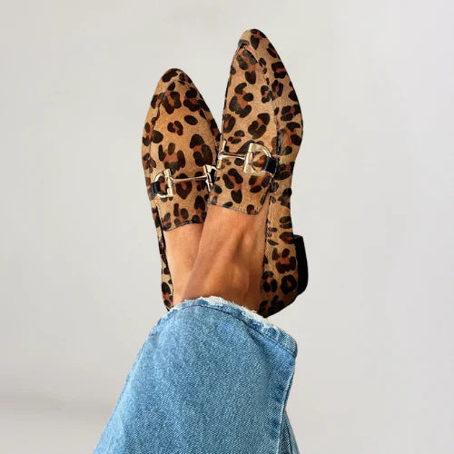 Manuela - Mocasines clásico leopardo