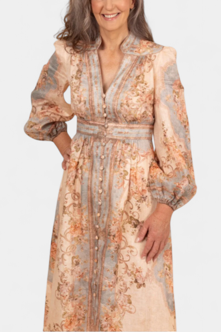 Dorotila - Vestido midi romance barroco