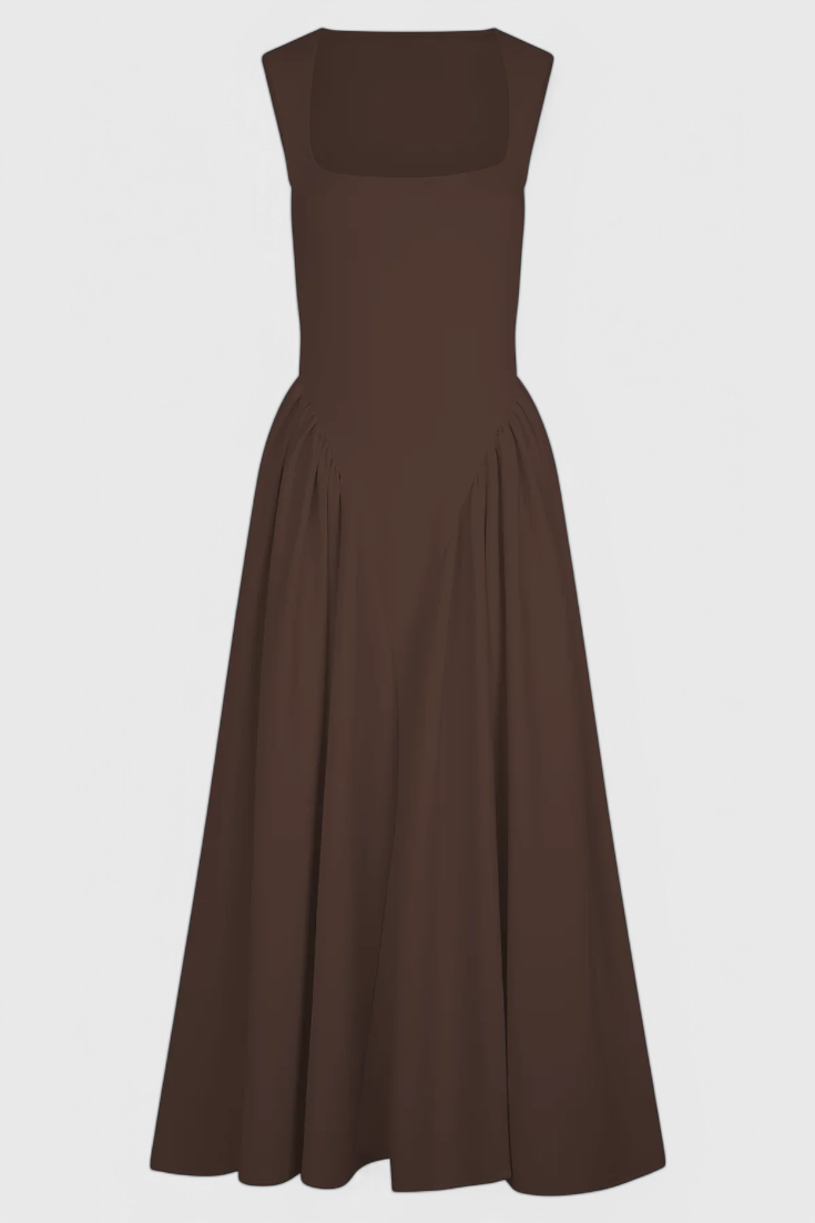 Verona - Vestido midi drapeado