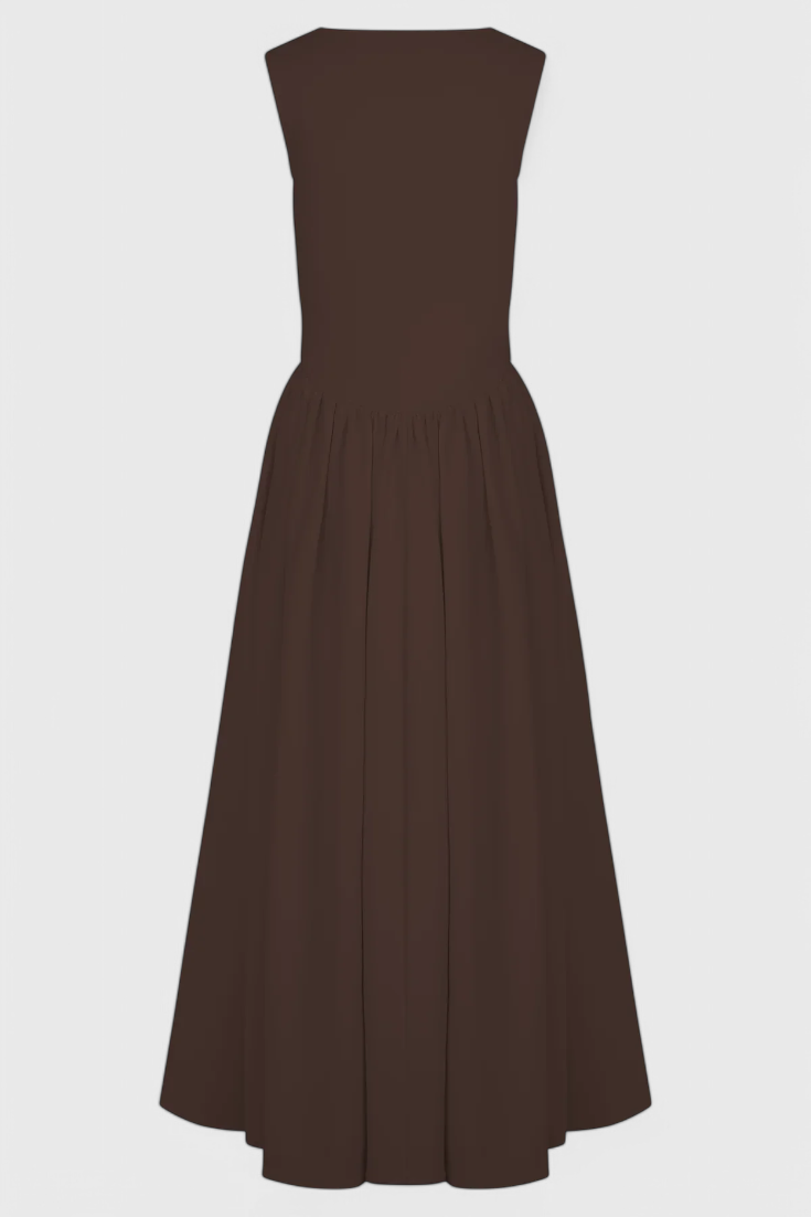 Verona - Vestido midi drapeado